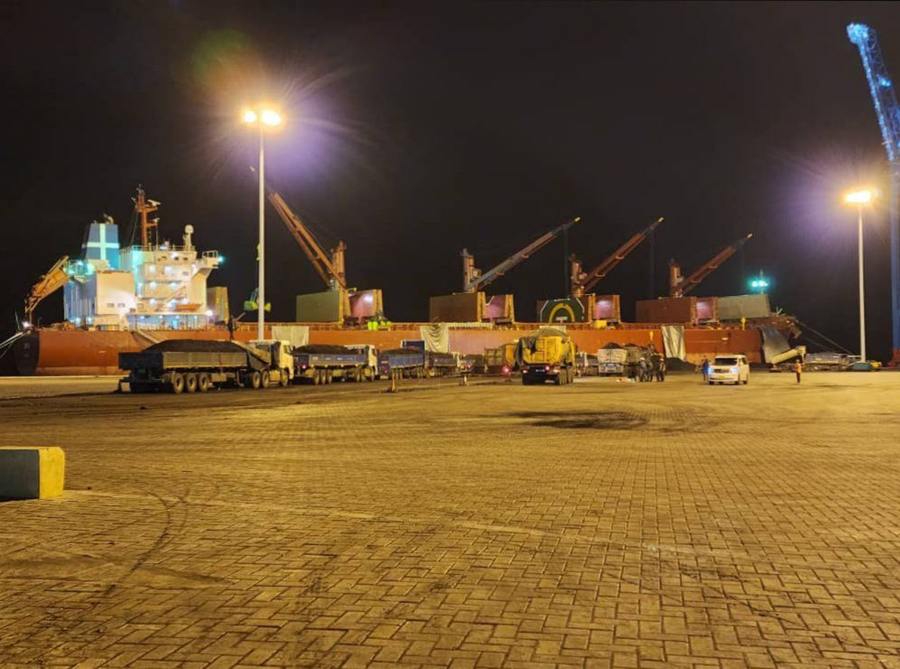 Coal export operations at Mtwara Port