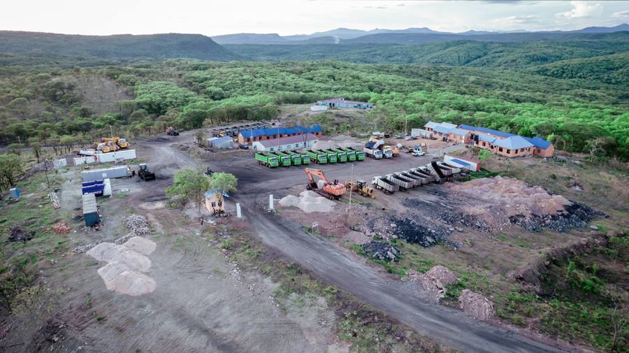 Site infrastructure aerial view
