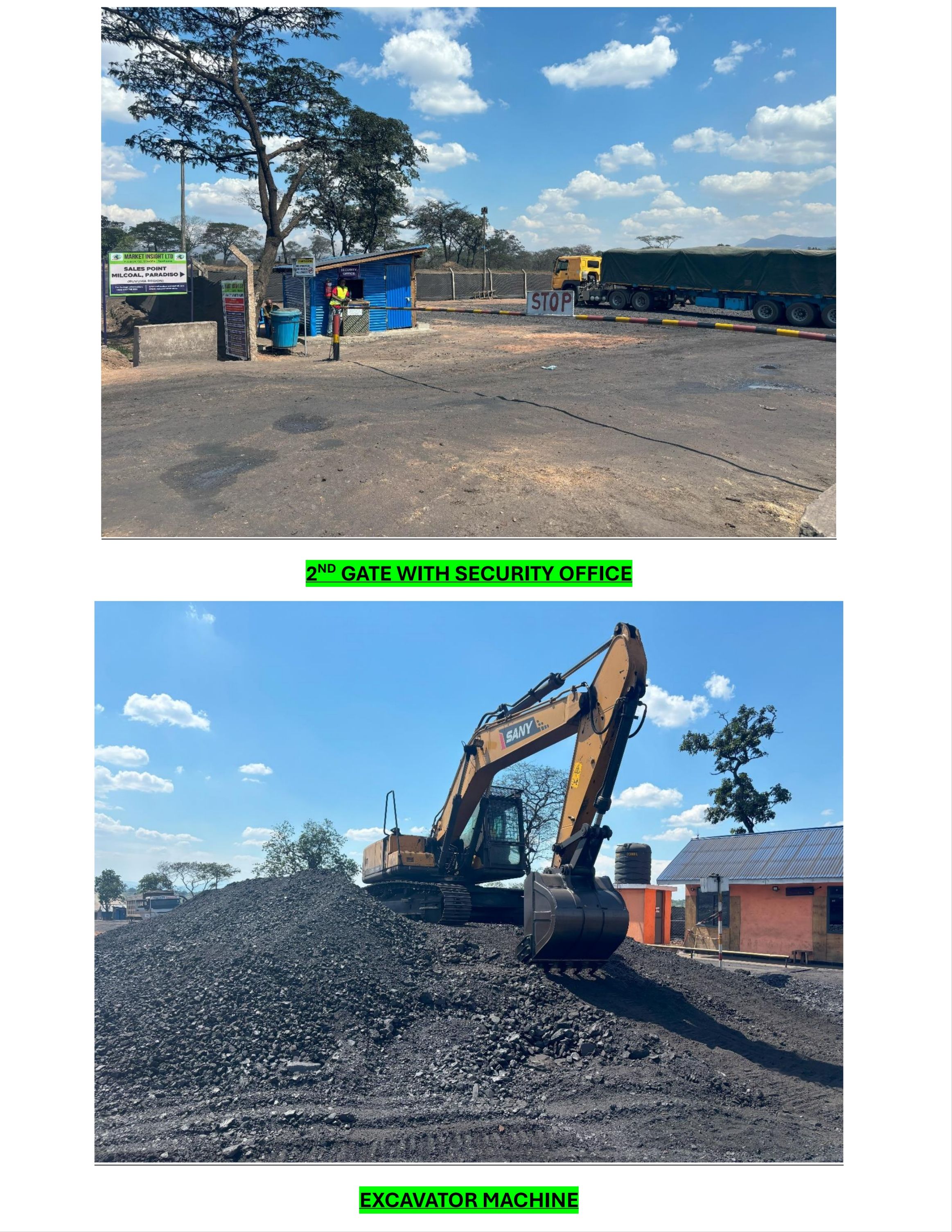 SANY excavator equipment